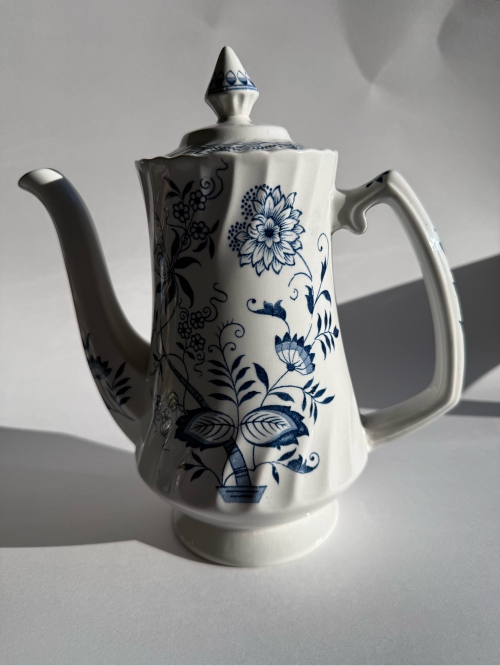 Blue Fjord Ironstone Coffee Pot